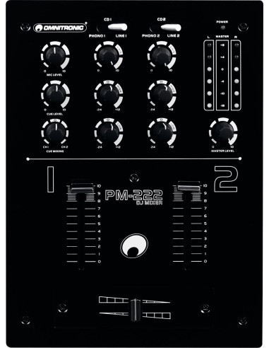 OMNITRONIC PM-222 Table de mixage DJ 2 canaux