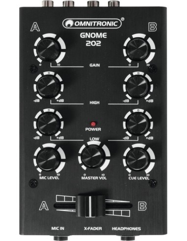 Omnitronic Gnome-202 Mini Table De Mixage DJ 2...